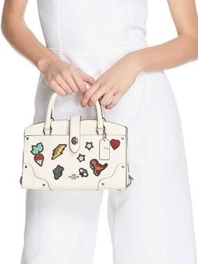 Coach Mercer Souvenir Leather Satchel / Crossbody with Strap